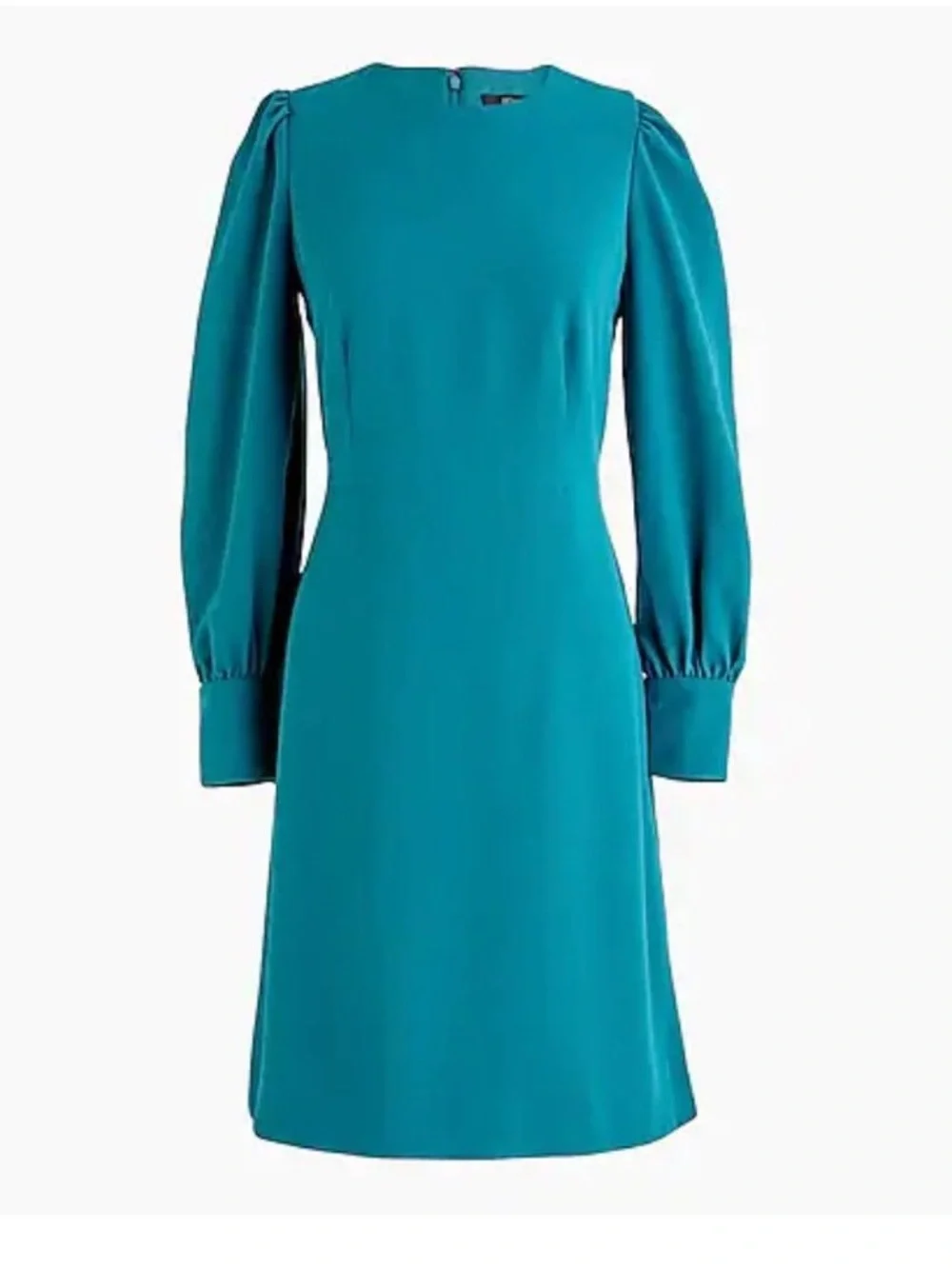 J. Crew NWT spicy jade long sleeve sheath crepe mini dress